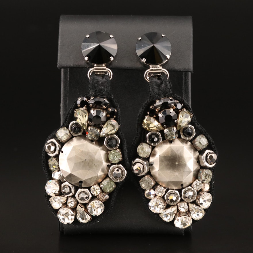 PRADA "Bijoux" Rhinestone Earrings