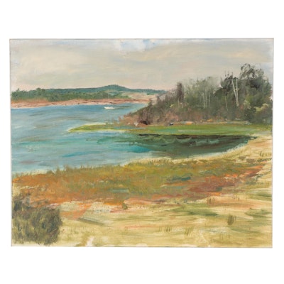 Lake Landscape Oil Painting