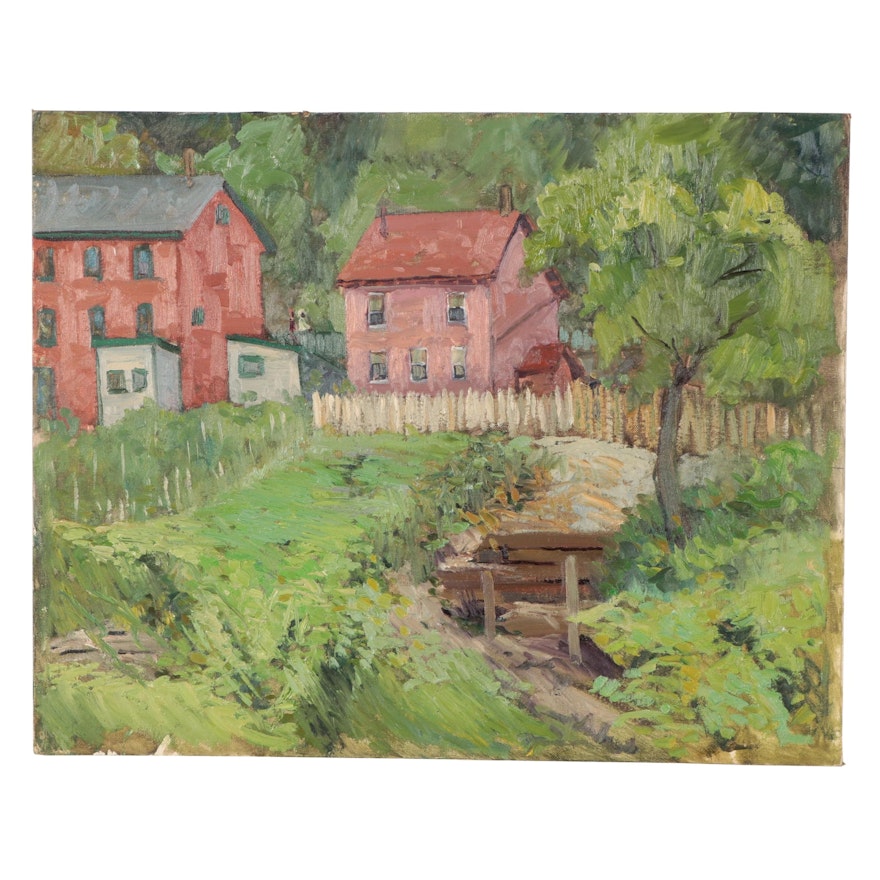 Residential Landscape Oil Painting