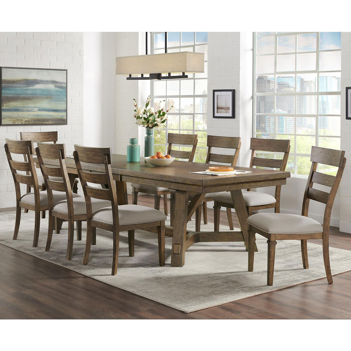 Craft & Main "Brookwood" NinePiece Dining Set EBTH