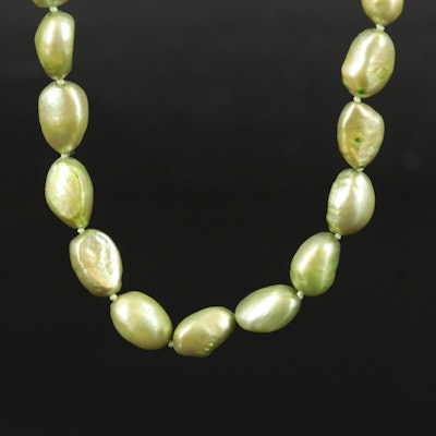 Baroque Pearl Necklace with 14K Clasp