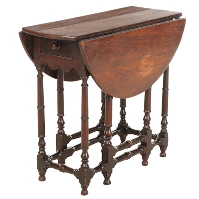 English Oak Gateleg Table, 18th Century