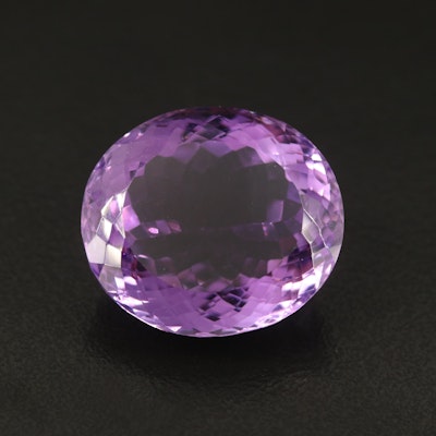 Loose 32.33 CT Oval Faceted Amethyst