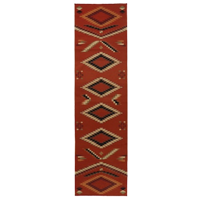 3' x 11'2 Handwoven American Southwest Style Carpet Runner