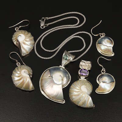 Sterling Shell Jewelry Selection