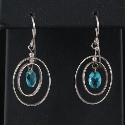 Sterling Glass Earrings