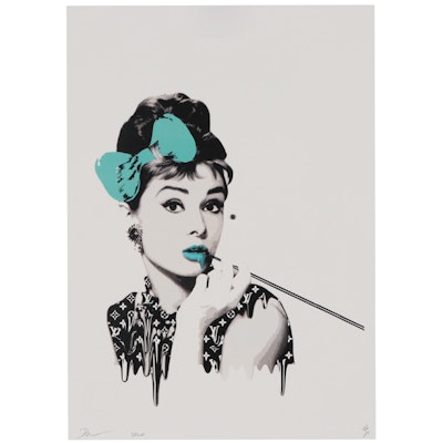 Death NYC Offset Lithograph of Audrey Hepburn, 2020