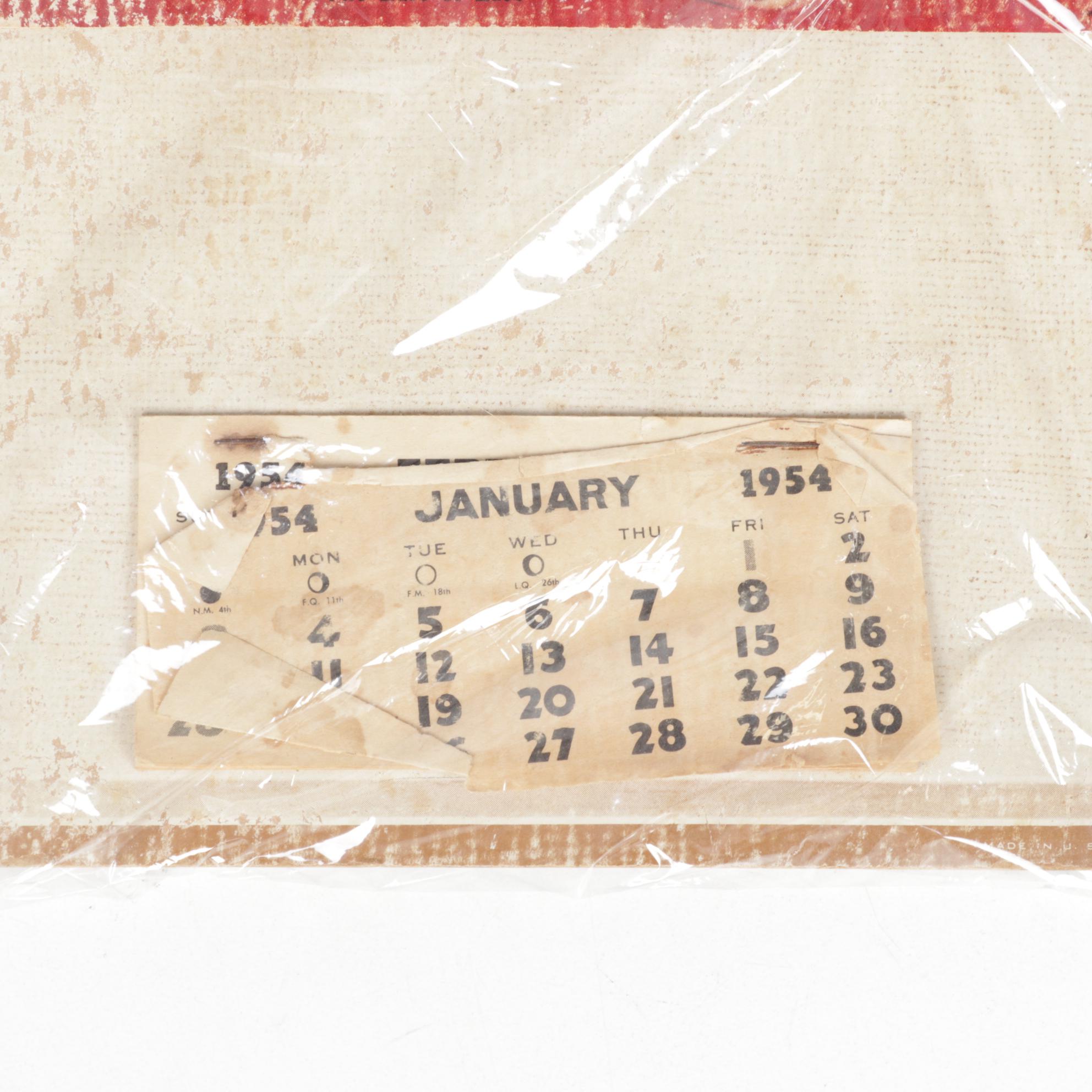 Marilyn Monroe "Golden Dreams" Nude Pinup Calendars, 1954 EBTH