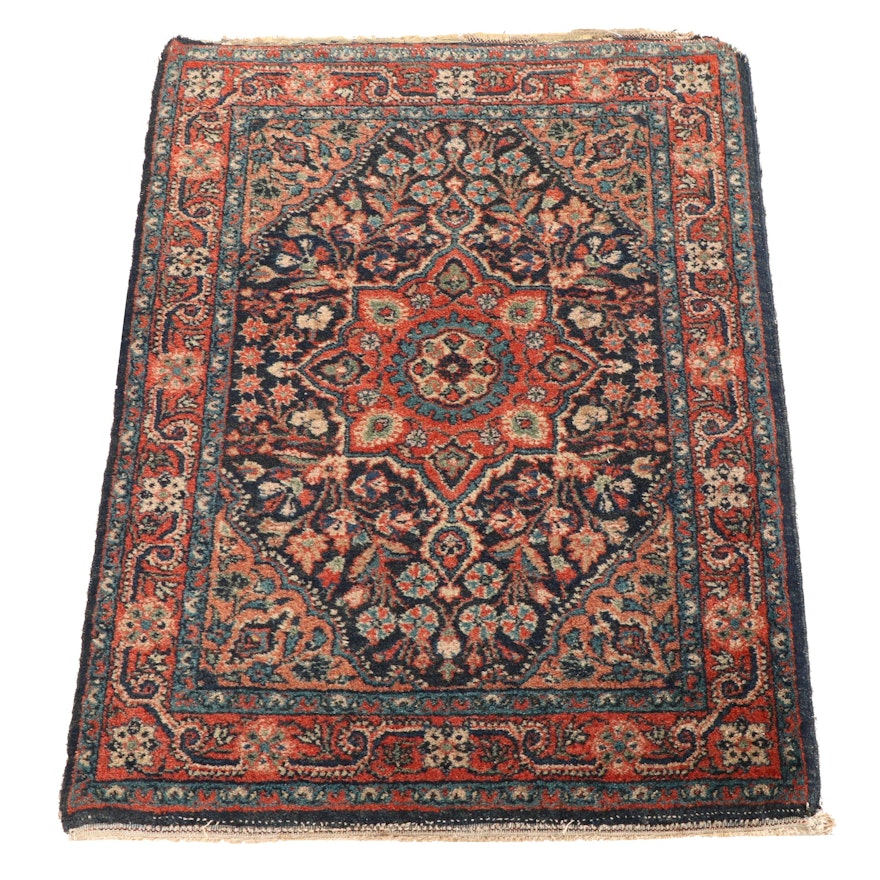 2' x 2'9 Hand-Knotted Persian Jozan Accent Rug