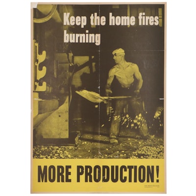 WWII Propaganda Poster "Keep the Home Fires Burning"