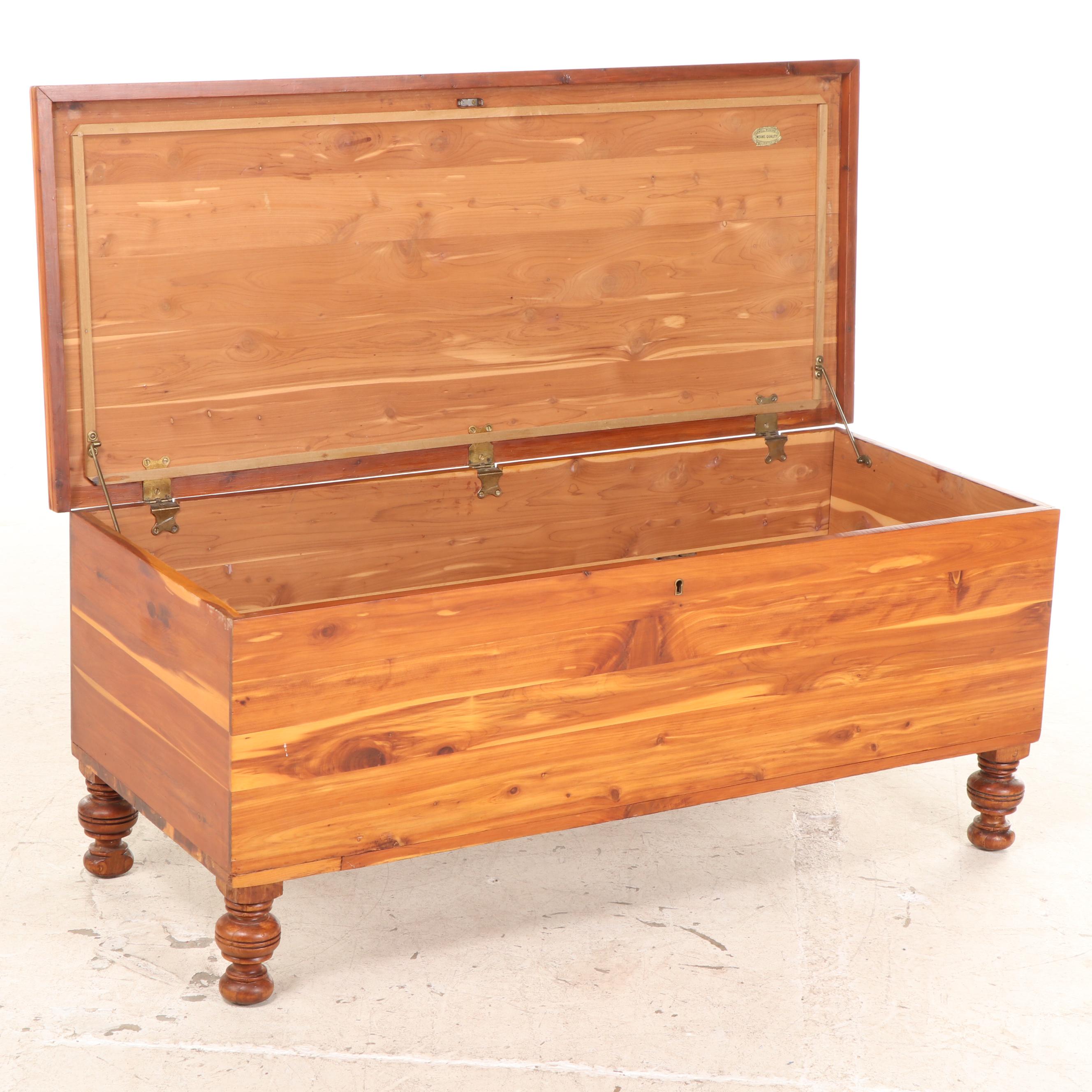 CaswellRunyan Co. Primitive Style Cedar Chest, 20th Century EBTH