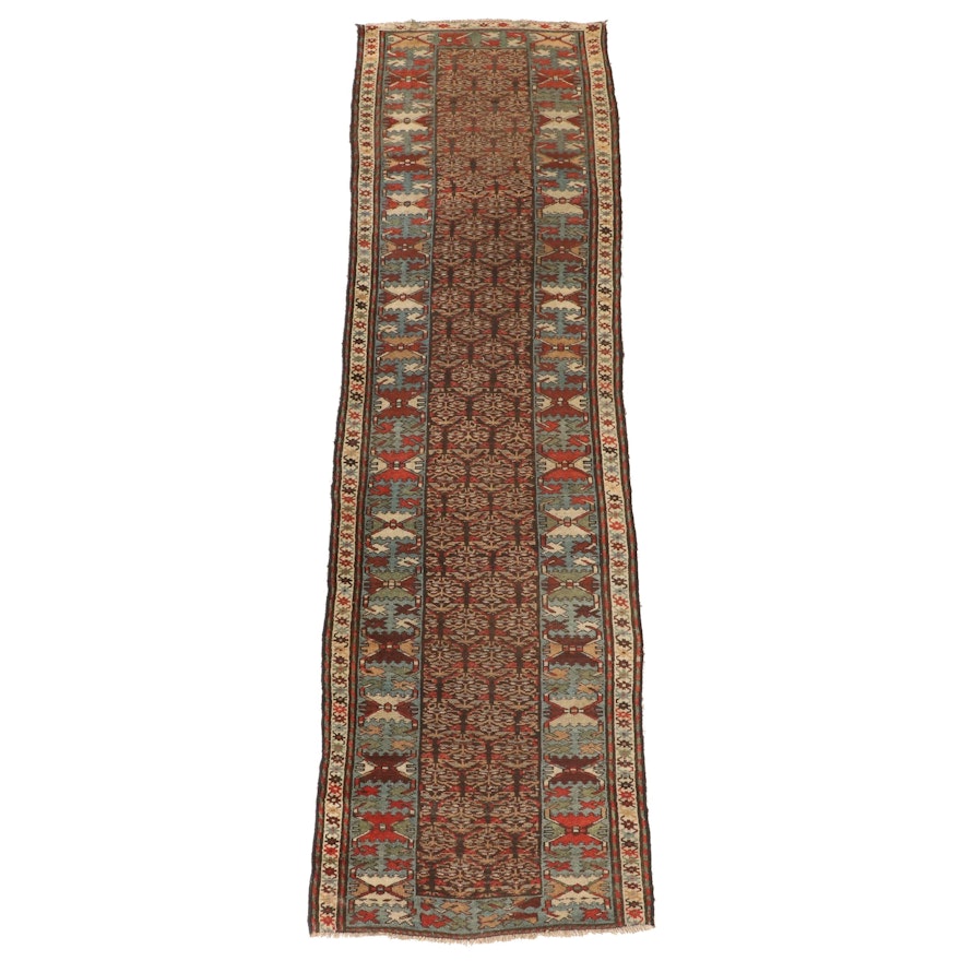 3'3 x 11'5 Hand-Knotted Northwest Persian Kurdish Carpet Runner
