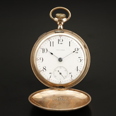 1901 Waltham Hunting Case Gold Filled Pocket Watch