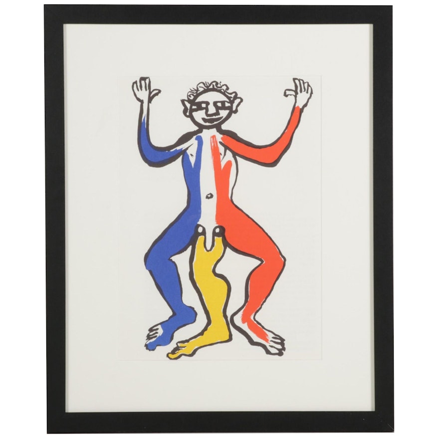 Alexander Calder Color Lithograph for "Derrière le Miroir," 1975