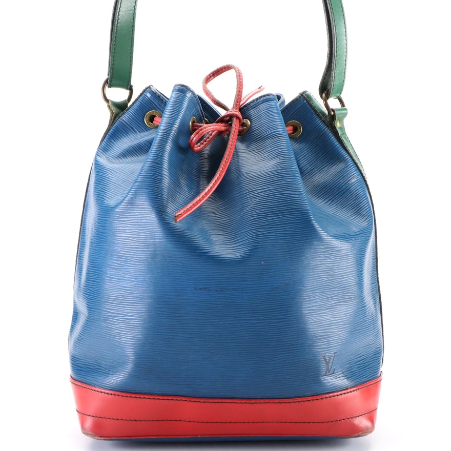 Louis Vuitton Noé Drawstring Bucket Bag in Tricolor Epi Leather
