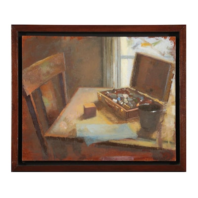 David Jewell Still Life Oil Painting "Paint Box," 2008