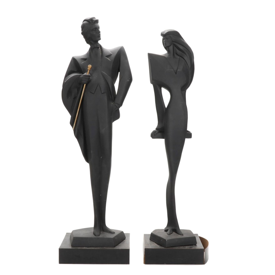 Danel and Fisher for Austin Productions Composite Figural Sculptures, 1980s