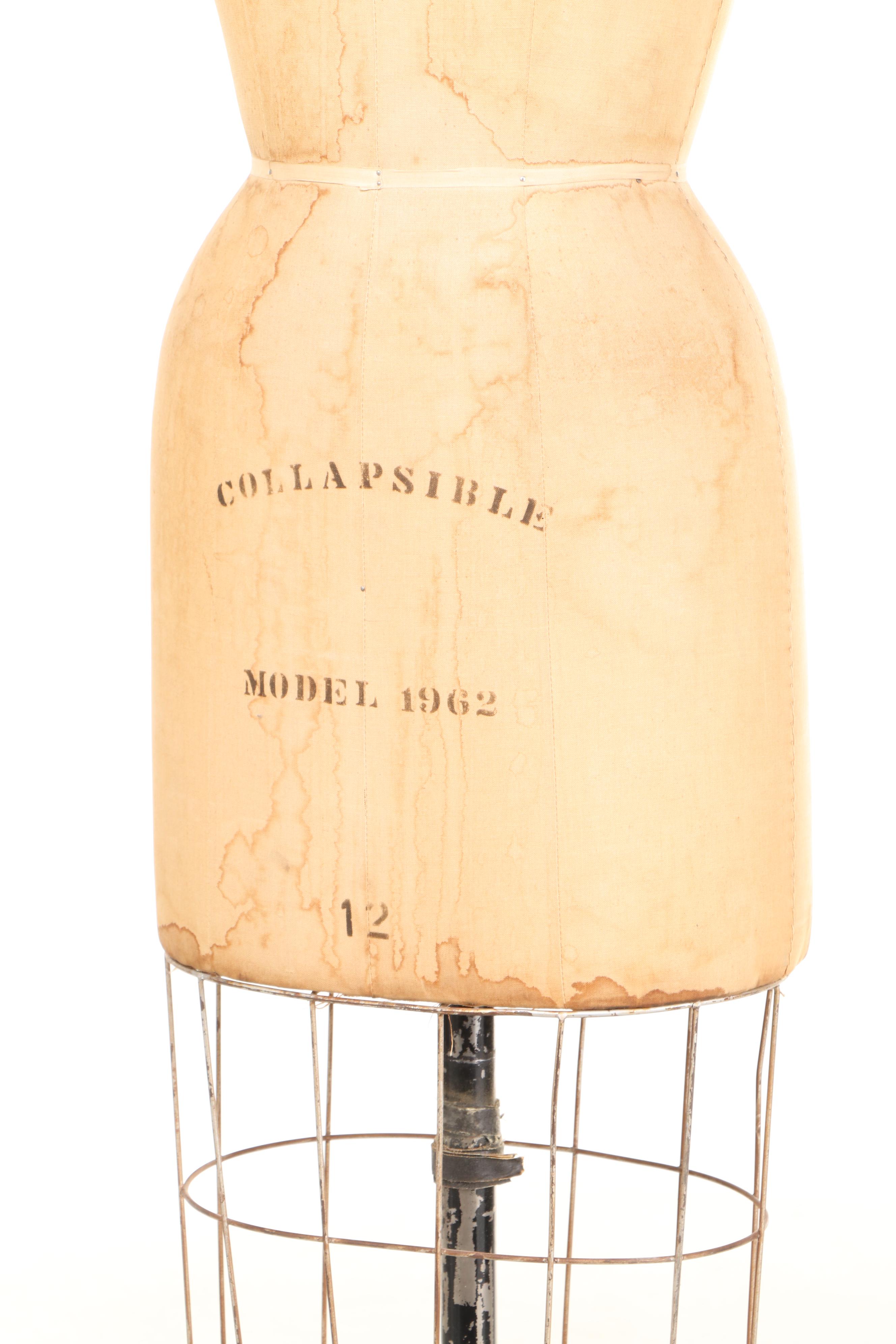 Wolf Collapsible Dress Form, Size 12, Model 1962, Early 20th Century EBTH