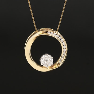 14K 0.23 CTW Diamond Pendant Necklace