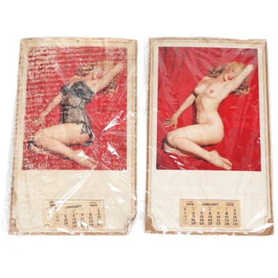 Marilyn Monroe "Golden Dreams" Nude Pinup Calendars, 1954