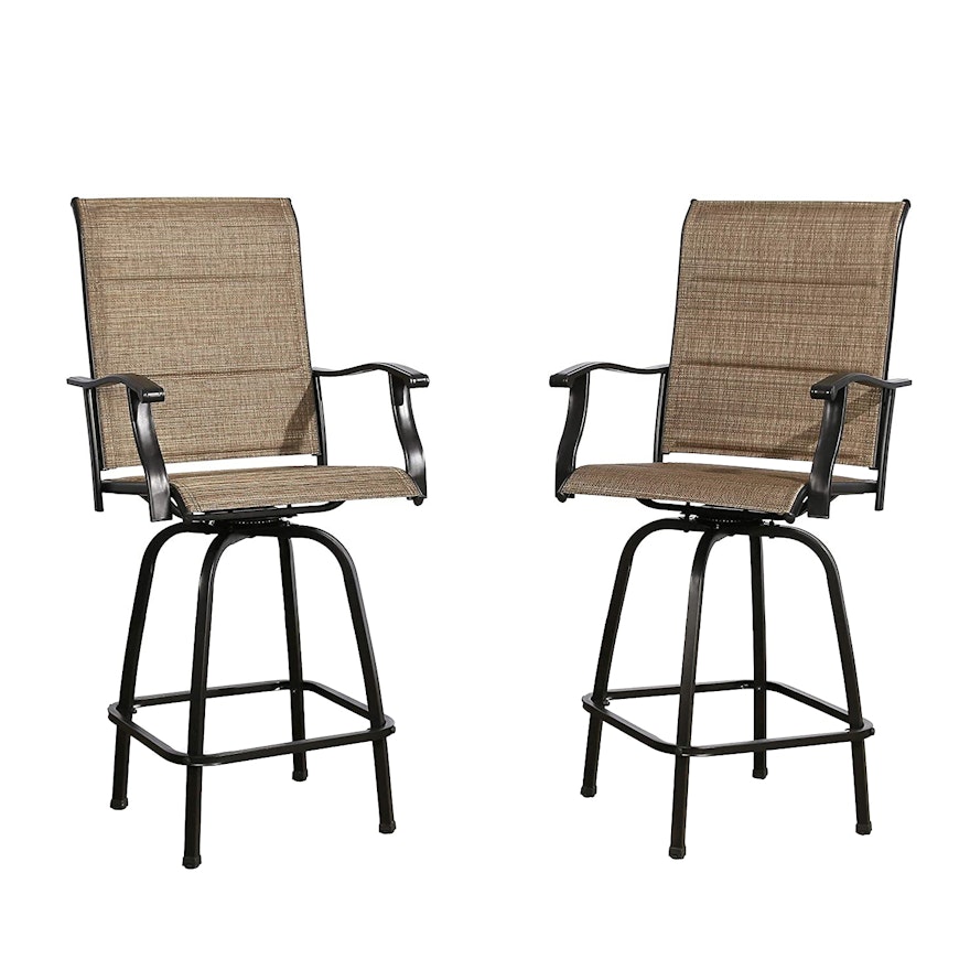 Outdoor Swivel Counter Height Bar Chairs
