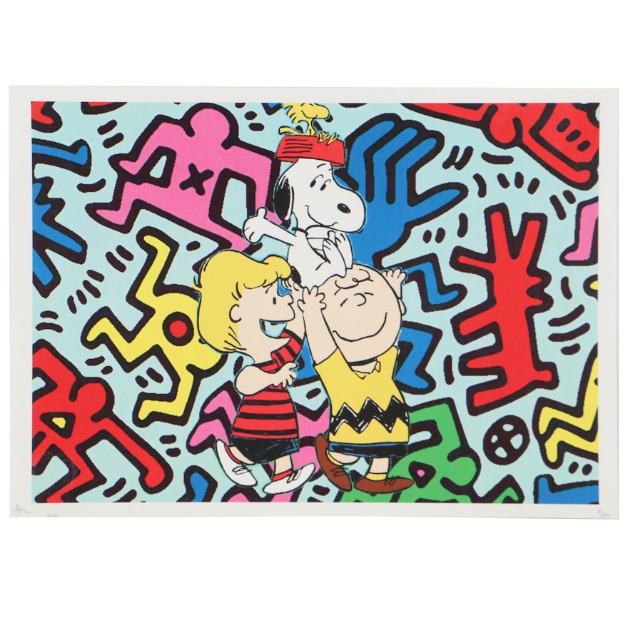Death NYC Pop Art Graphic Print of Keith Haring Peanuts, 2020
