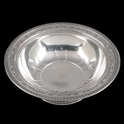 R. Wallace & Sons Sterling Silver Footed Serving Bowl, Late 19th/ Early 20th C.
