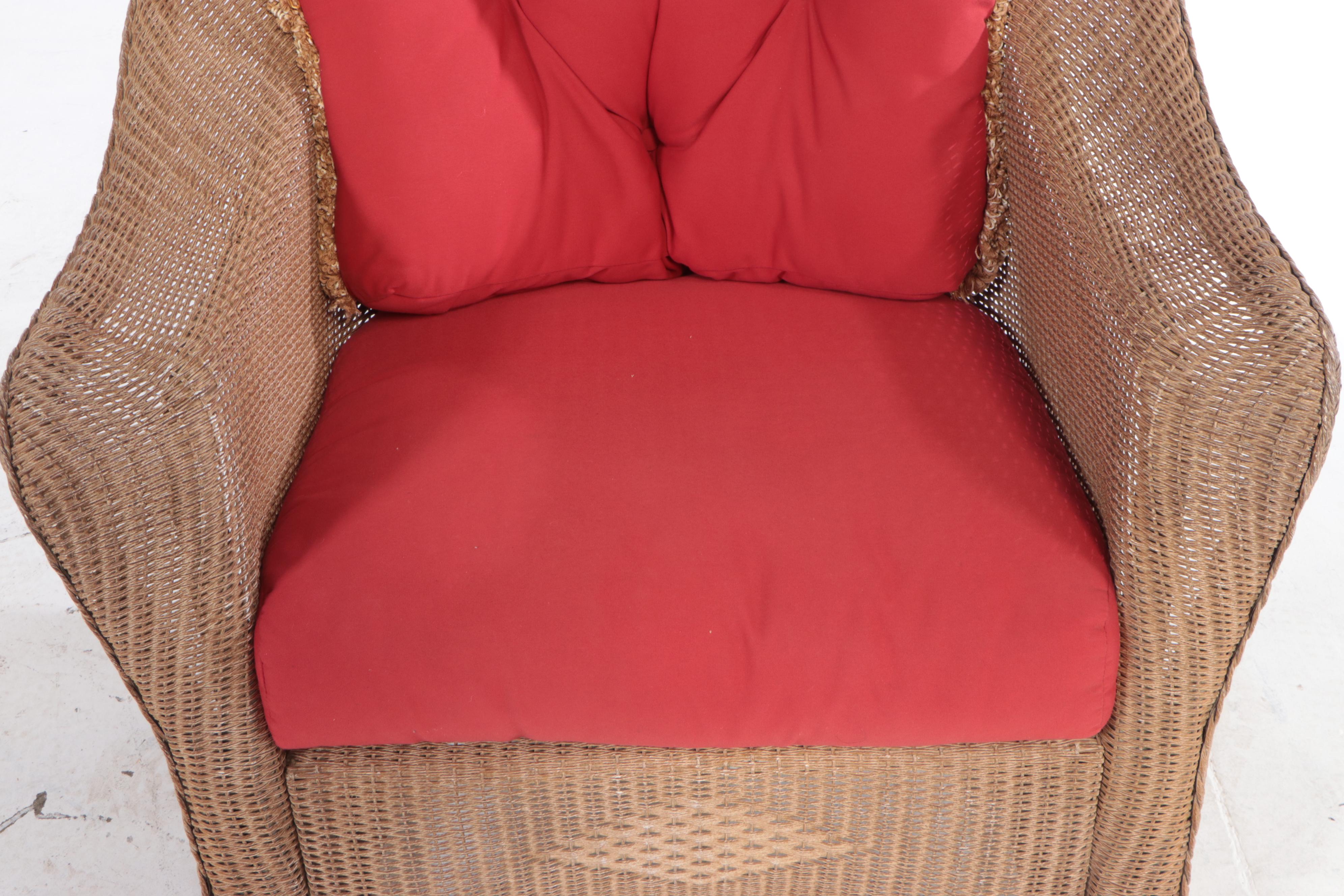 Lloyd/Flanders "Lloyd Loom" All Weather Wicker and Aluminum Rocker EBTH