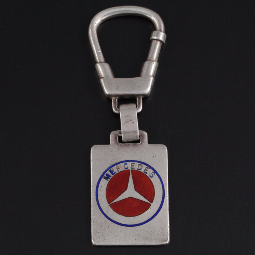 Gucci for Mercedes Sterling Silver Keychain