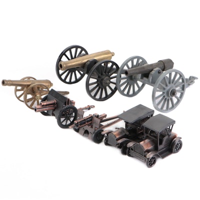Diecast Cannon Miniatures and Cars with Sharpenking, Simplex, Penn Craft