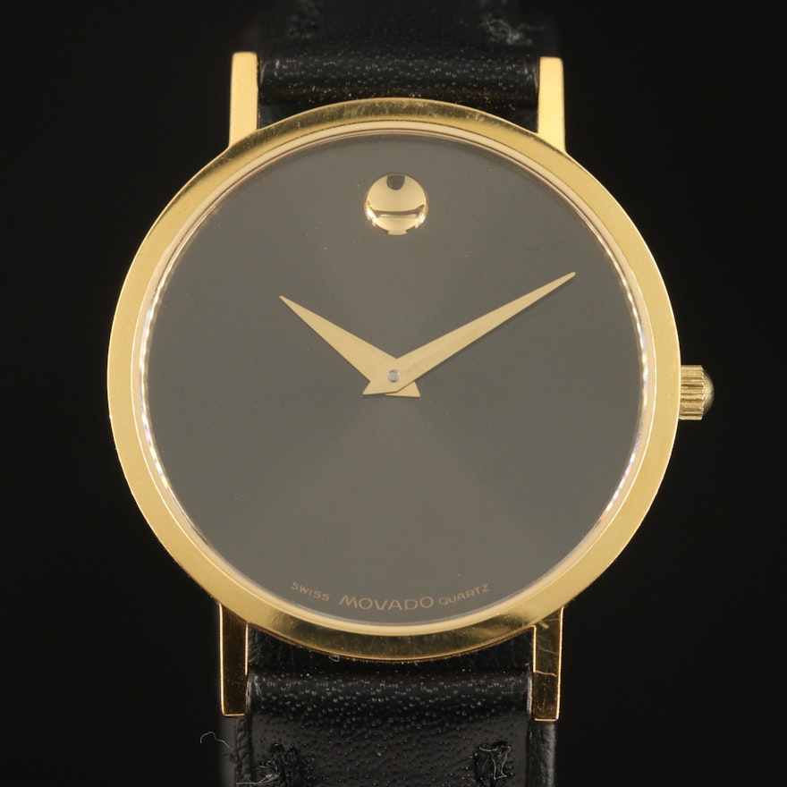 Movado Museum Gold Tone Wristwatch
