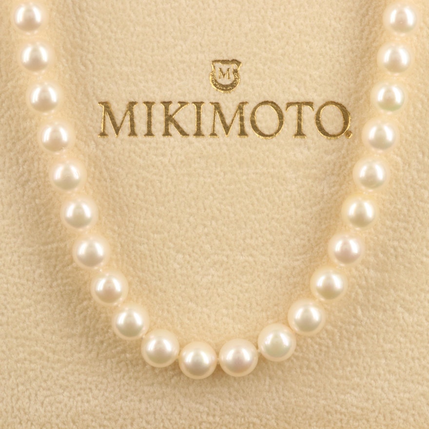 Mikimoto 18K Pearl Necklace