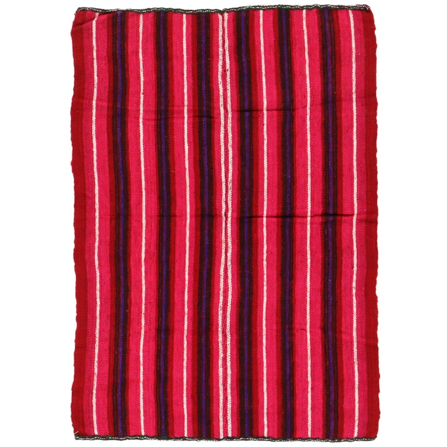 3'11 x 5'6 Handwoven Peruvian Area Rug or Blanket