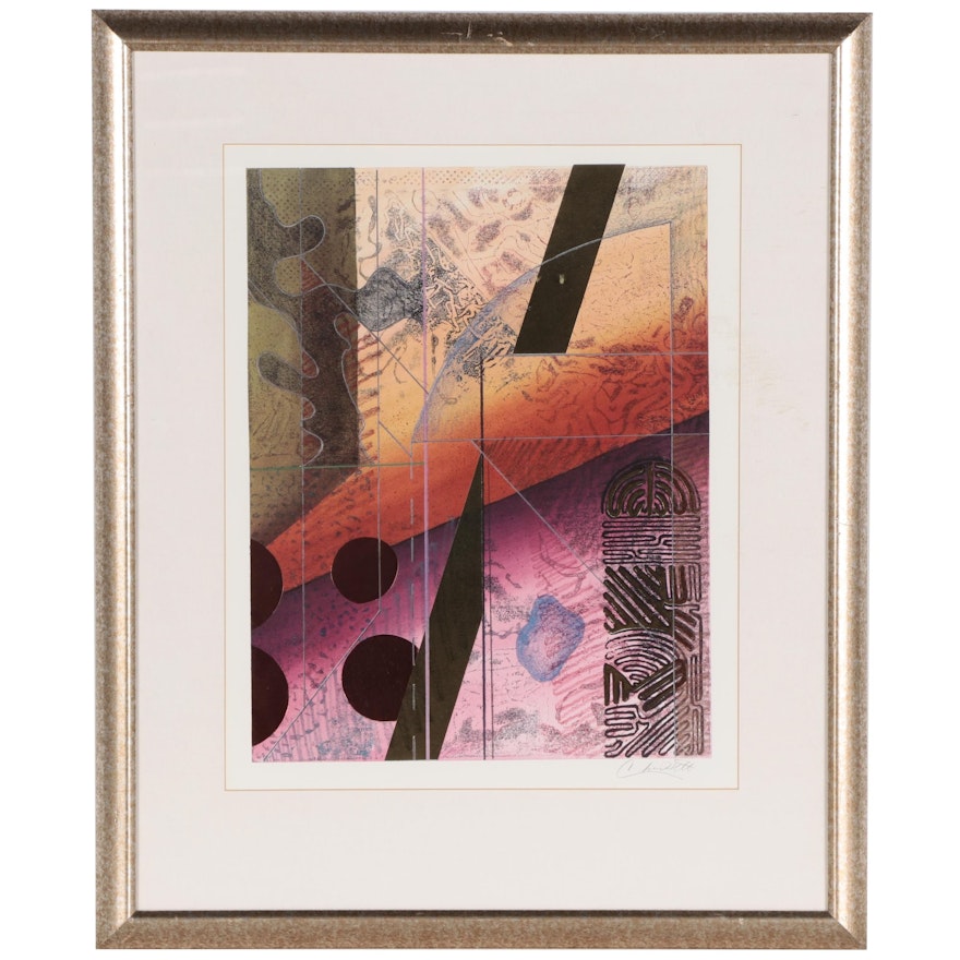 Abstract Offset Lithograph After Chris Hill