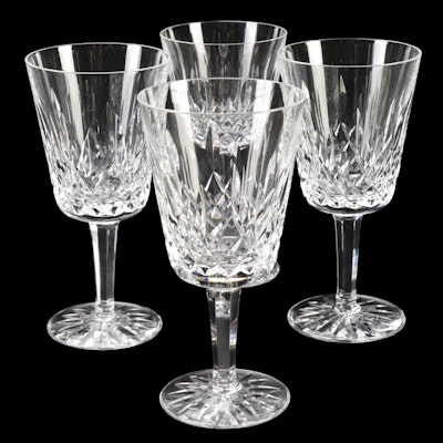 Waterford Crystal "Lismore"  Water Goblets, Mid to Late 20th Century