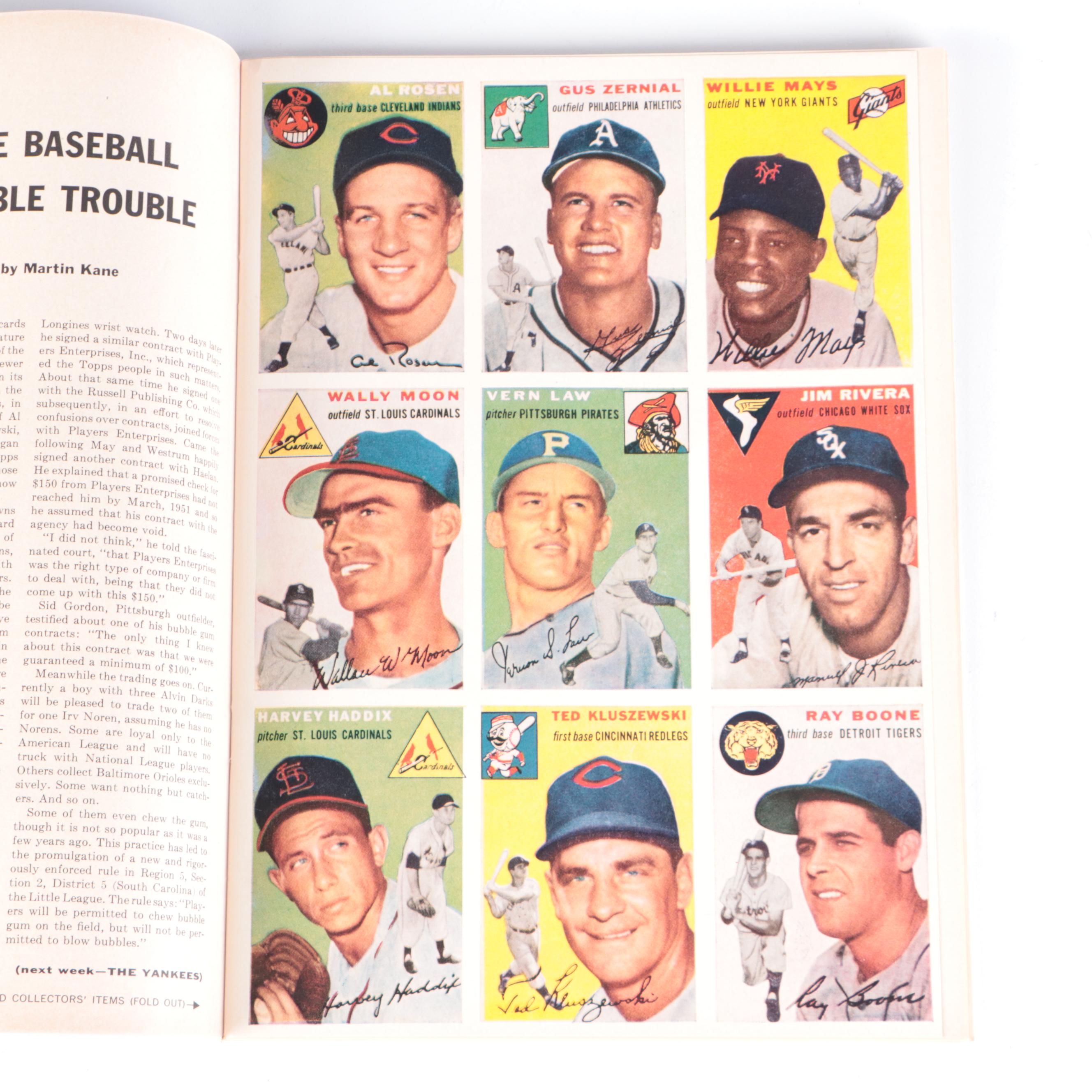 1954 "Sports Illustrated' First Issue Signed by Eddie Mathews with
