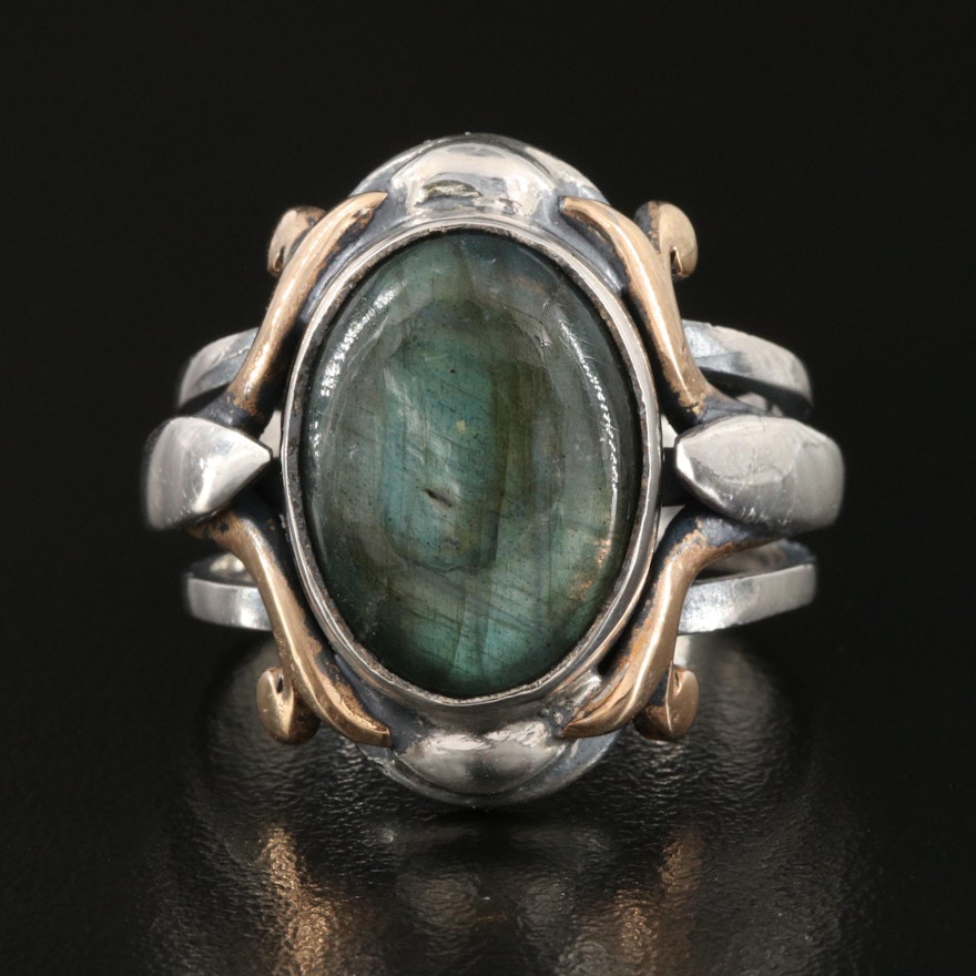 Sterling Labradorite Ring