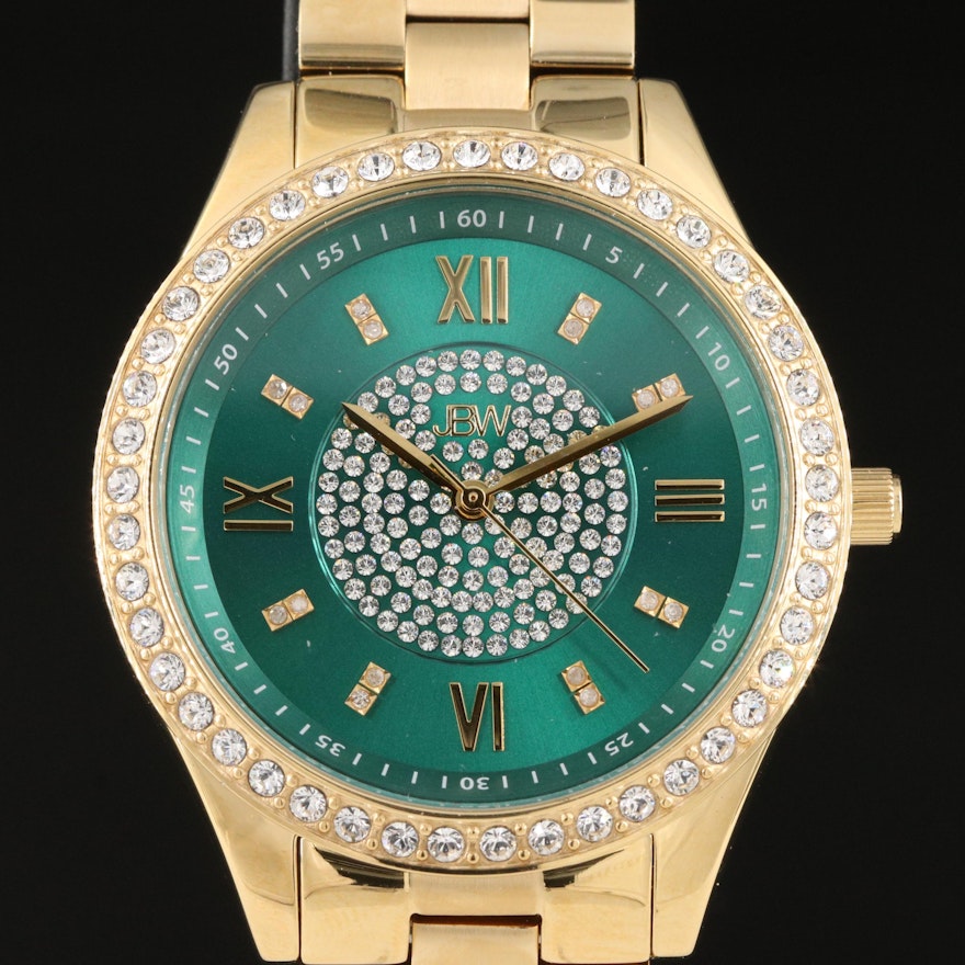 JBW "Mondrian" Gold Tone Wristwatch