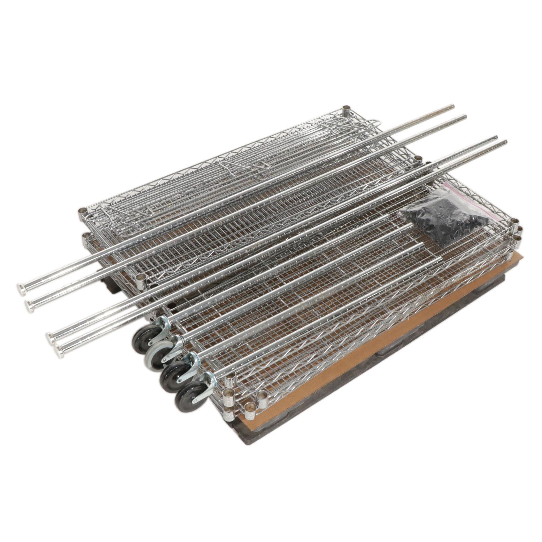 NSF Shelf Tech System Heavy Duty Wire Storage Shelving EBTH