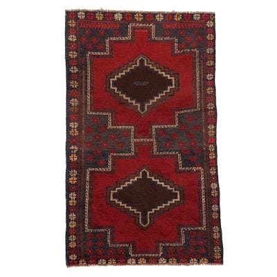 3'4 x 5'5 Hand-Knotted Afghan Baluch Area Rug