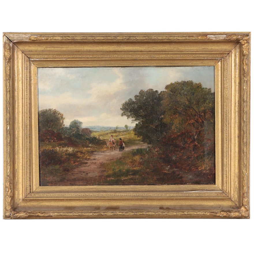 Landscape Oil Painting Attributed to Charles Greville Morris, Late 19th Century