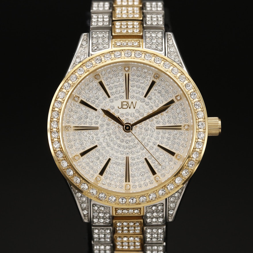 JBW "Cristal" Diamond and Crystal Quartz Wristwatch