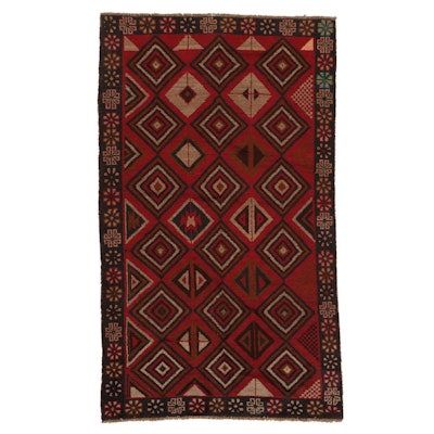 3'9 x 6'5 Hand-Knotted Afgan Area Rug