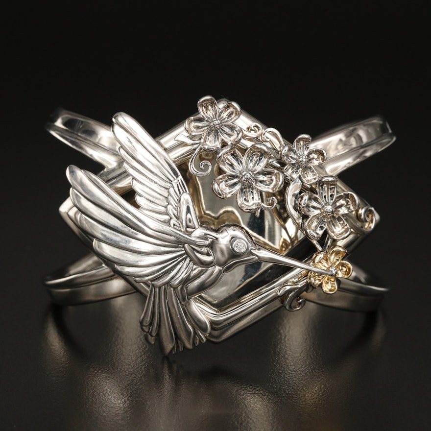 Barry Kieselstein-Cord Hummingbird Cuff with 14K Accent