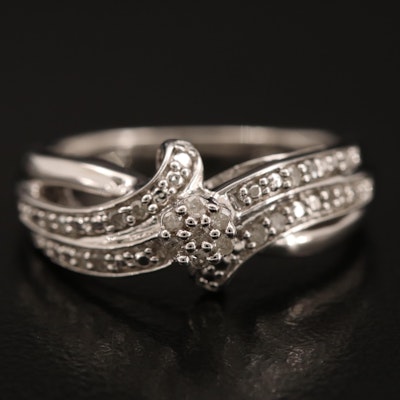 Sterling Diamond Ring
