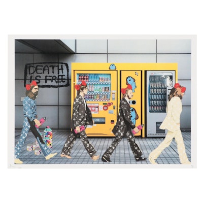 Death NYC Offset Lithograph of The Beatles, 2020