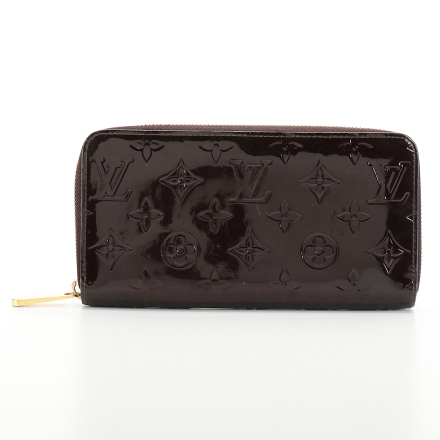 Louis Vuitton Zippy Wallet in Amarante Monogram Vernis