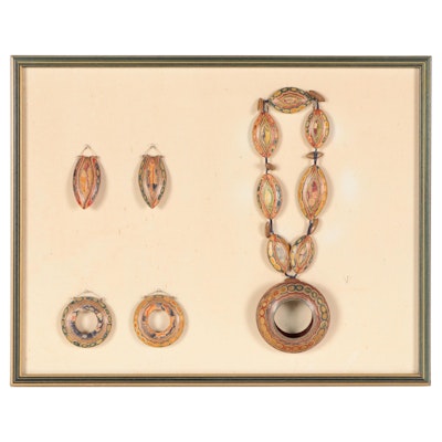 Peter Chatwin and Pamela Martin Laminated Sycamore Jewelry Display