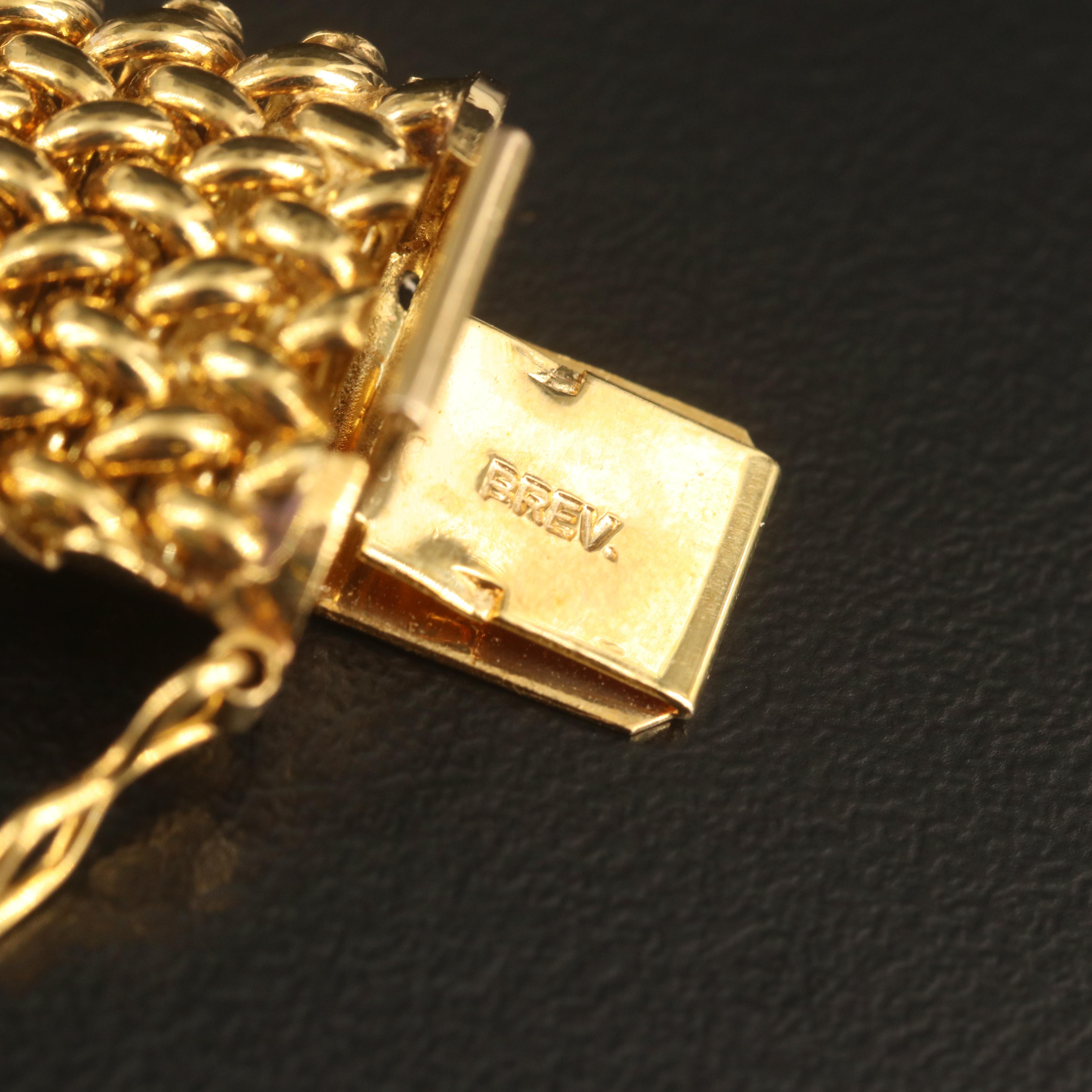Italian Uno A Erre 14K Riso Link Bracelet | EBTH
