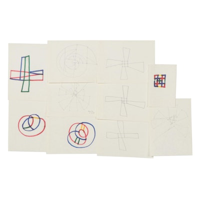 Dimitri Grachis Abstract Geometric Drawings, 1989